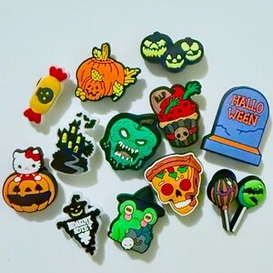 BOGO SALE NEW 12 Halloween Croc Charms Jibbit Shoe Charm Disney Croc Charms